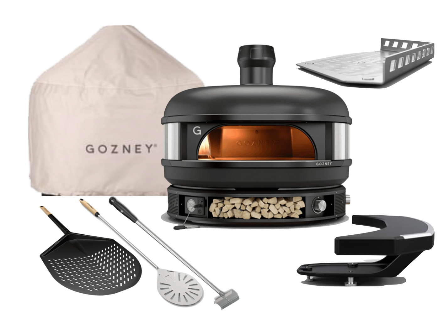 Gozney Dome Dual Fuel Schwarz - limited Edition - Neapel Set ohne Gestell