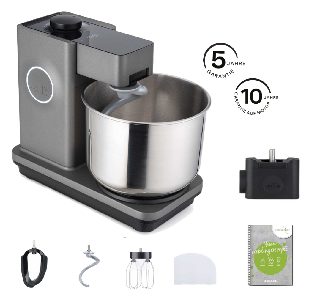 Wilfa Küchenmaschine Probaker Timer grau - Adapter Set