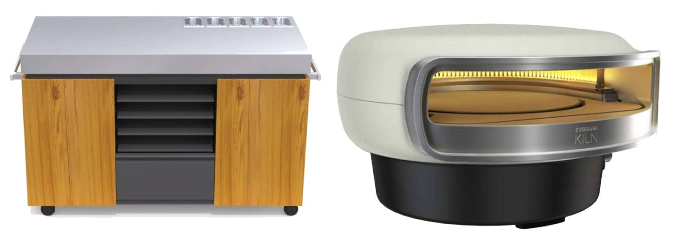 Everdure KILN Pizzaofen 2 Brenner rotierend stone mit Pizza Station