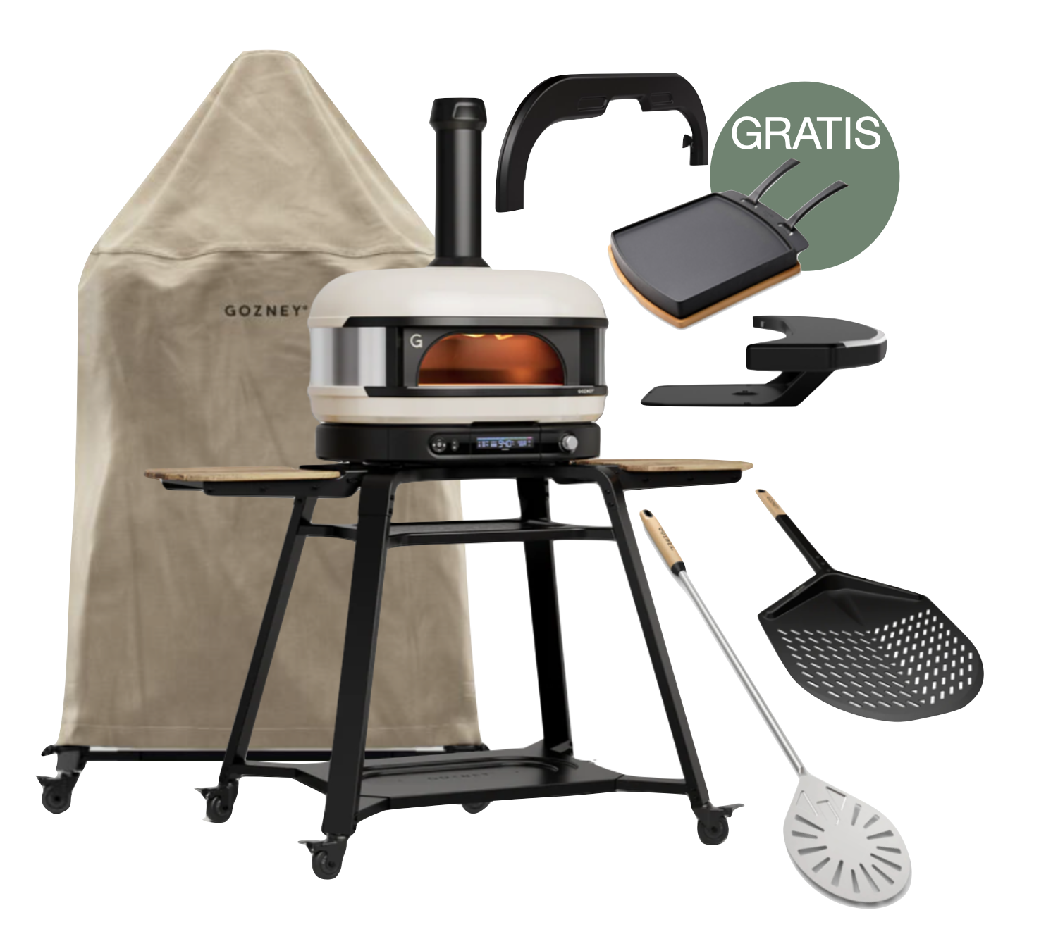 Gozney Dome Gen 2.0 Creme - Neapel Set inkl. Gestell 