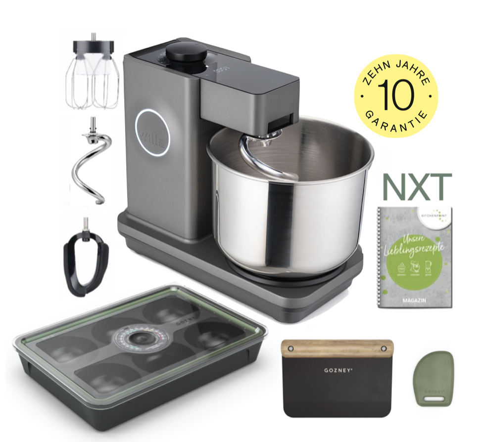 Wilfa Küchenmaschine PROBAKER NXT, Grau - Pizza Set 