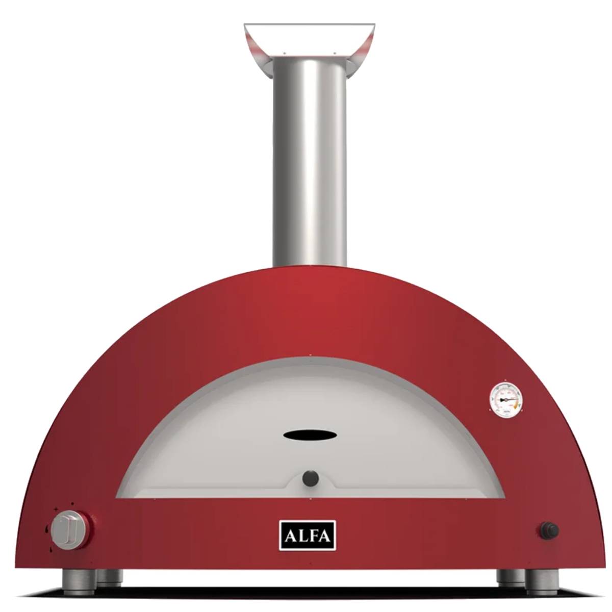 Alfa Moderno Gasofen 3 Pizze - antik rot