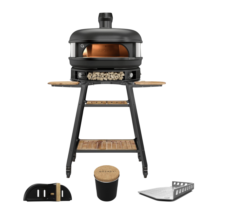 Gozney Dome Dual Fuel Schwarz limited Edition Brotback Set mit Gestell
