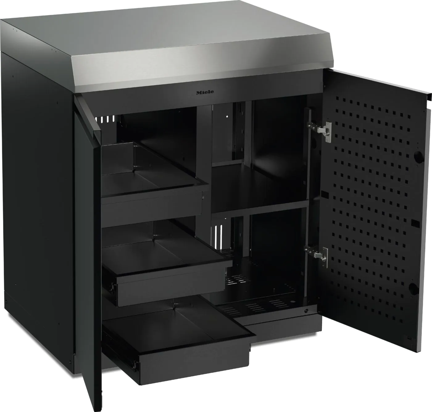 Miele Dreams Outdoorküche Store L C - Modul mit Schubladen und Einlegeboden