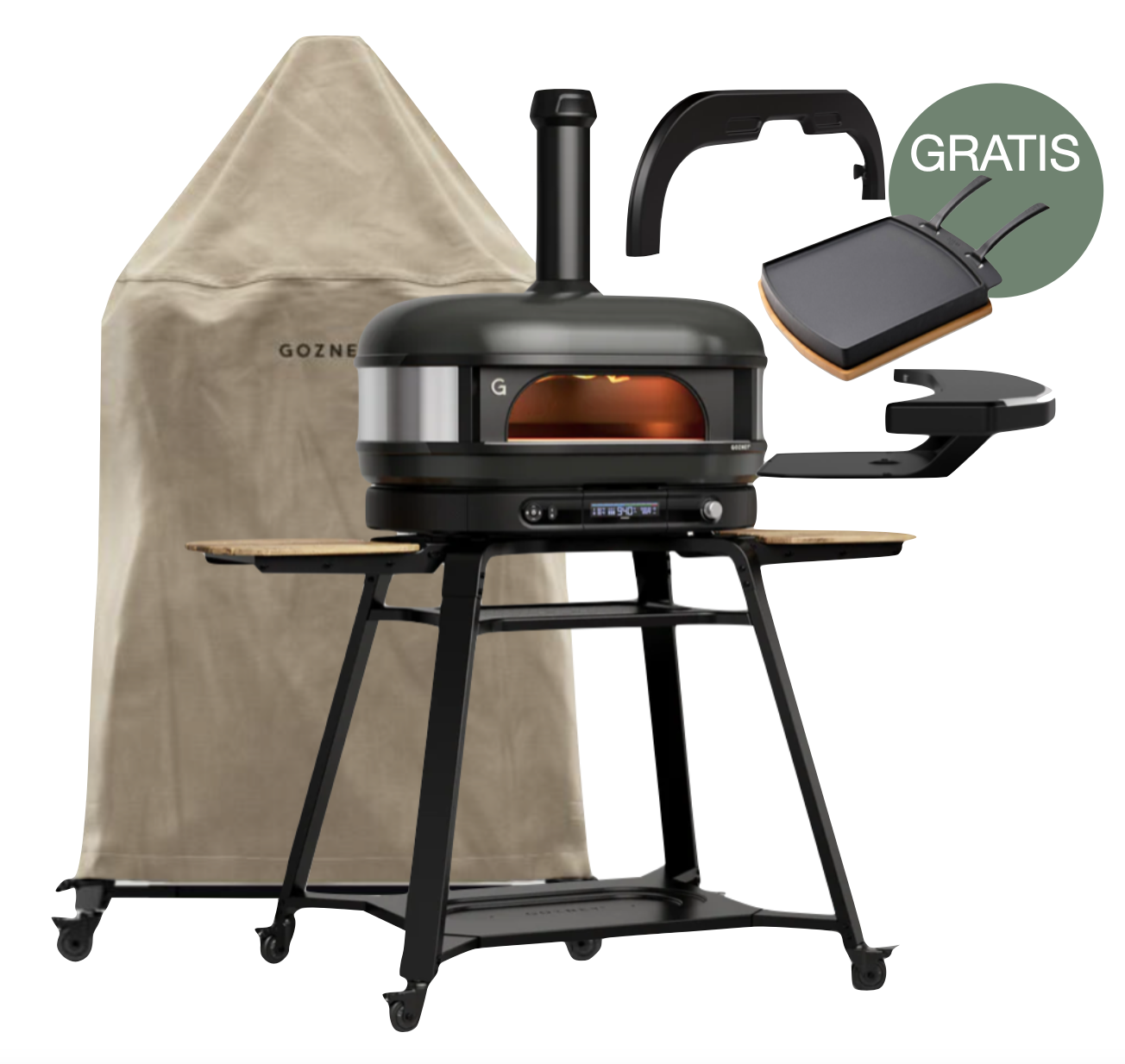 Gozney Dome Gen 2.0 XL Schwarz - Komplett Set inkl. Gestell