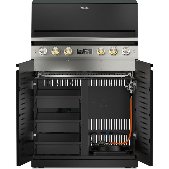 Miele Dreams Outdoorküche Fire Pro L 4PD - Gasgrill Modul mit Schubladen