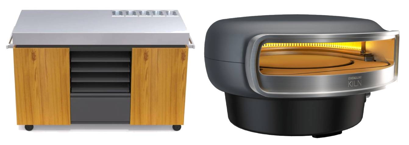 Everdure KILN Pizzaofen 2 Brenner rotierend graphite mit Pizza Station