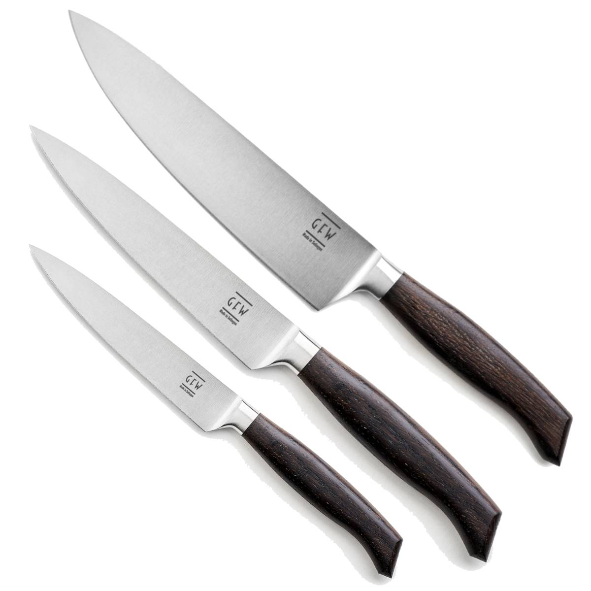 GFW Räuchereiche Set 3-teilig - inkl. Kochmesser, Universalmesser und Allzweckmesser GFW Räuchereiche Set 3-teilig - inkl. Kochmesser, Universalmesser und Allzweckmesser