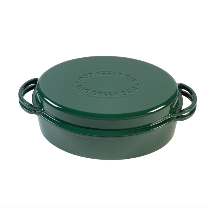 Big Green Egg Green Dutch Oven Oval Big Green Egg Green Dutch Oven Oval