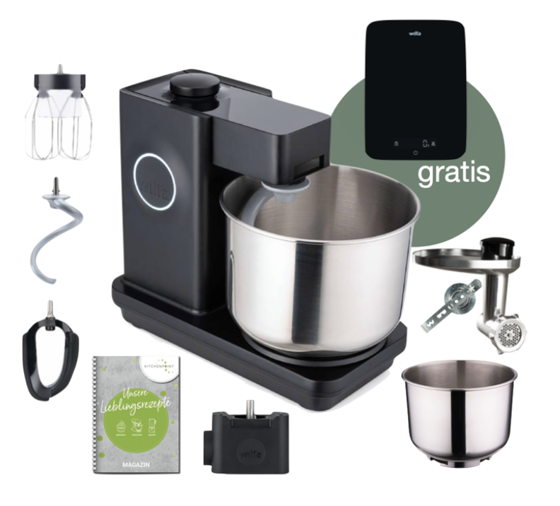 Wilfa Küchenmaschine Probaker schwarz - Back Mega Set