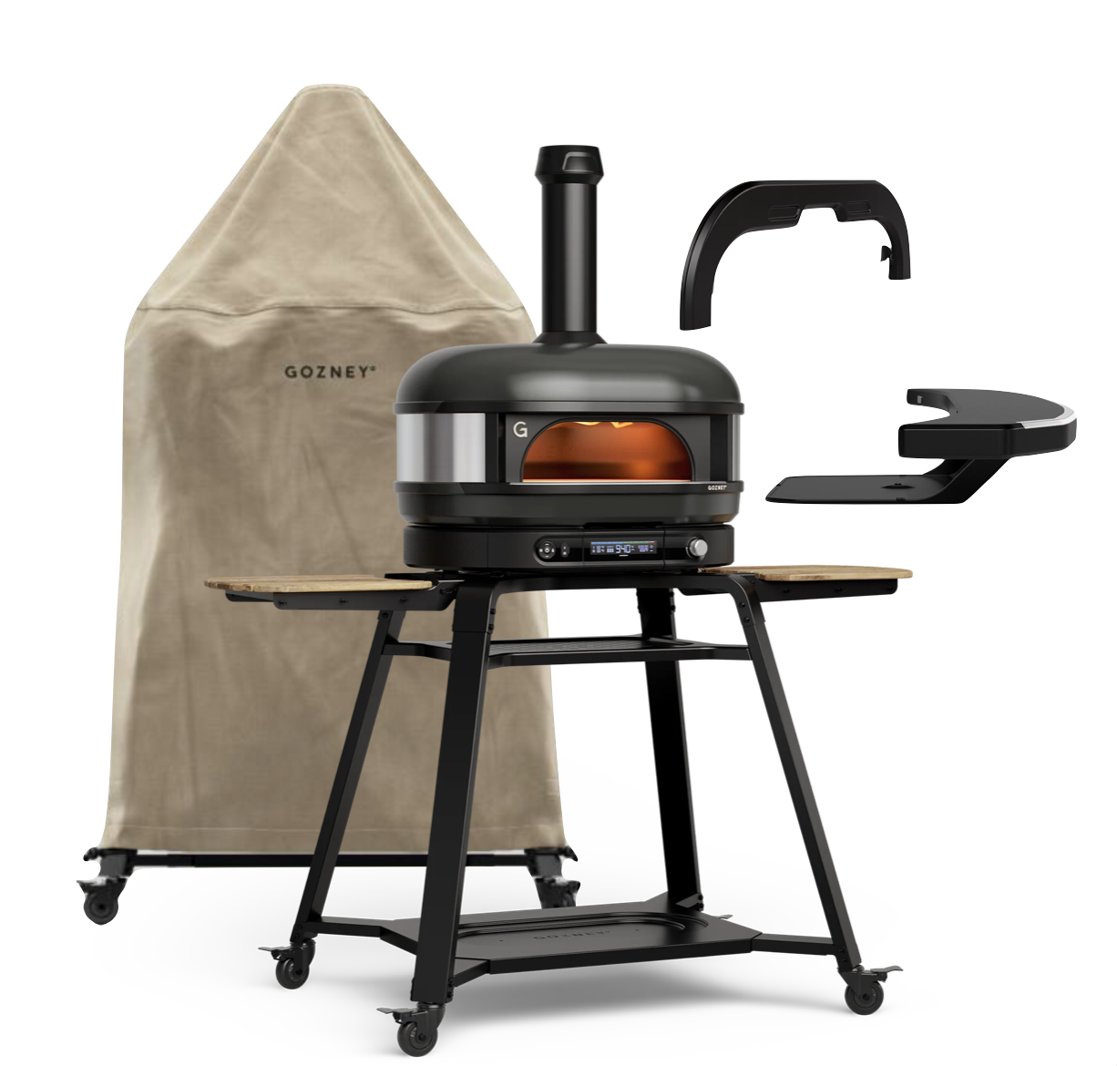 Gozney Dome Gen 2.0 Schwarz - Komplett Set inkl. Gestell