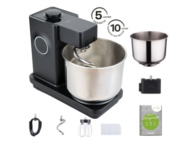 Wilfa Küchenmaschine Probaker V2 Schwarz - Schüssel Set inkl. Adapter