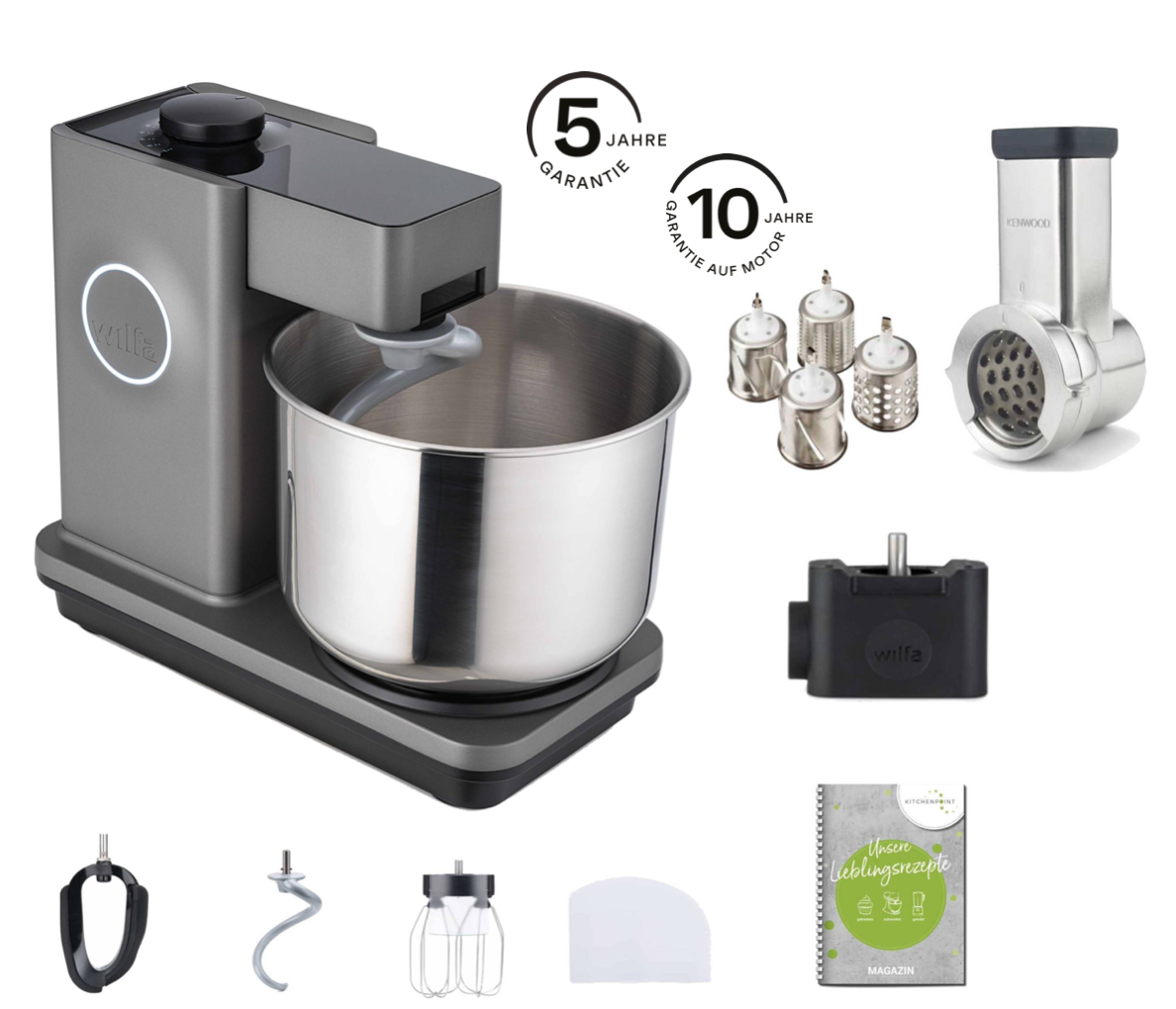 Wilfa Küchenmaschine Probaker grau - Gemüse Set