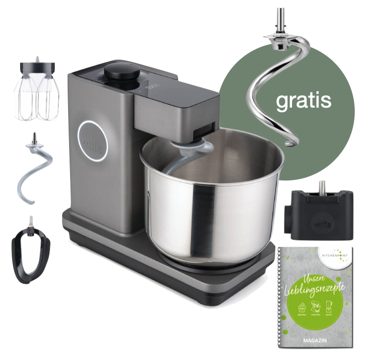 Wilfa Küchenmaschine Probaker Timer grau - Adapter Set