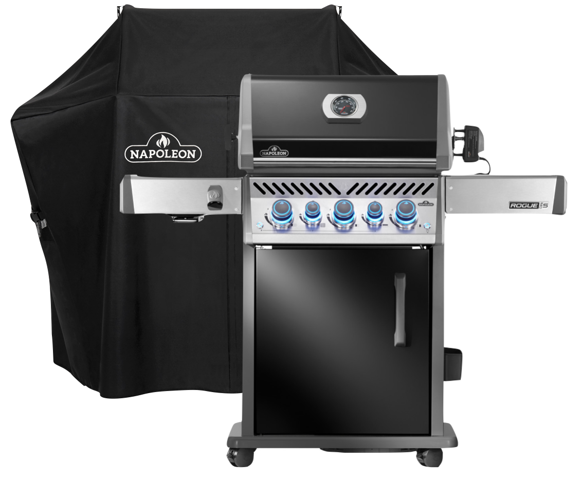 Napoleon Rogue PRO-S 425 mit Gussrost inkl. Drehspieß und Abdeckhaube - Modell 2025