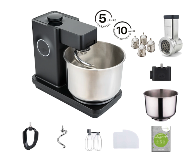 Wilfa Küchenmaschine Probaker V2 Grau - Gemüse Mega Set
