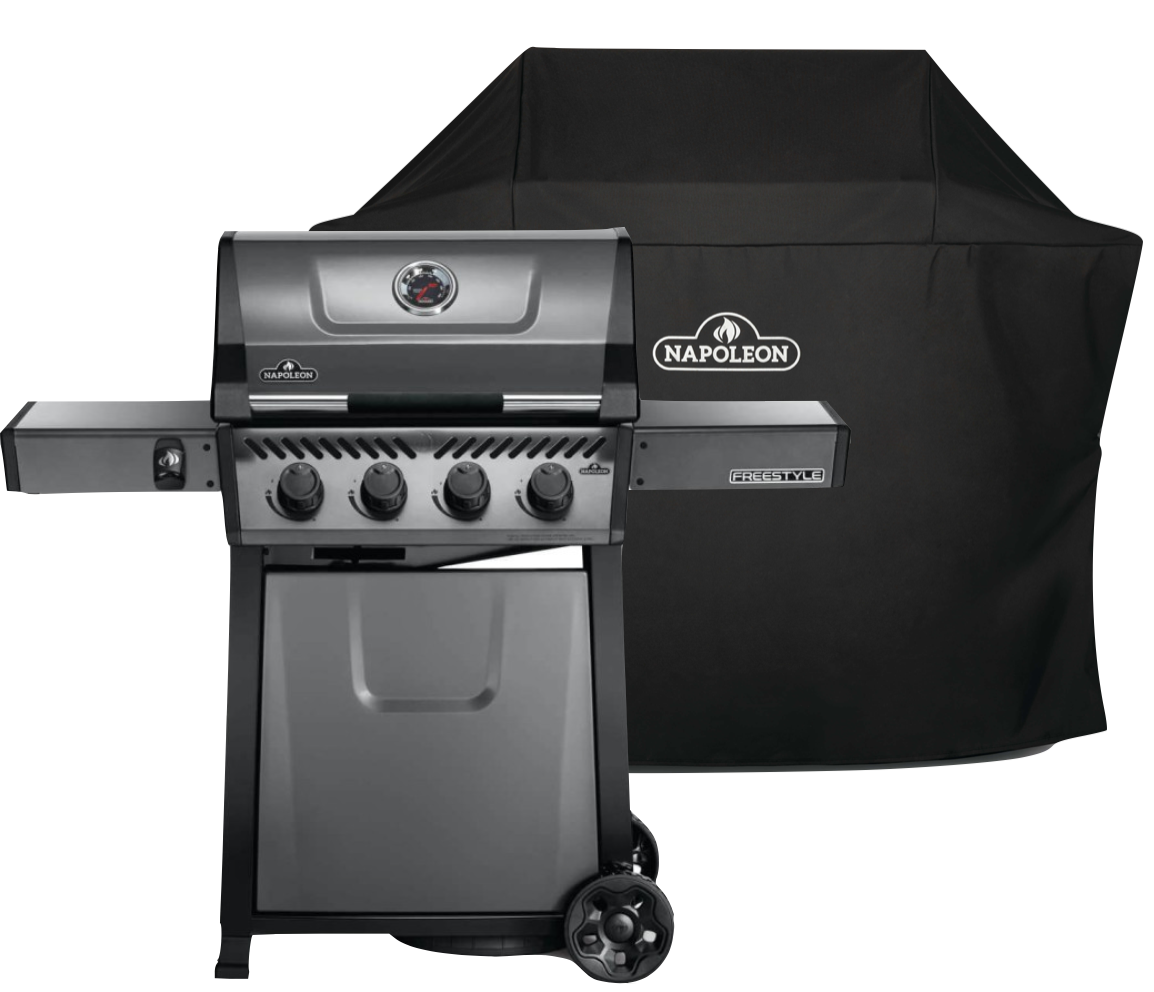 Napoleon Freestyle 425, 4 Hauptbrenner, Graphit - inkl. Abdeckhaube