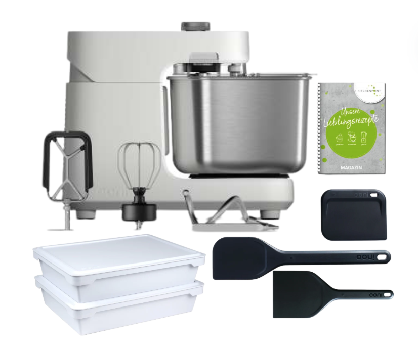 Ooni Halo Pro Spiralkneter Polar White - Pizza Set