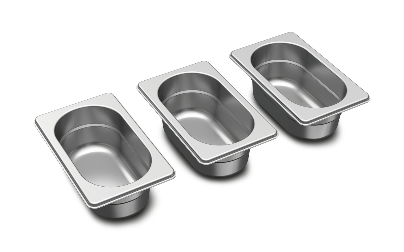 Miele Dreams Outdoorküche FlexTop3-Bowls - Edelstahlschalen Set 3tlg