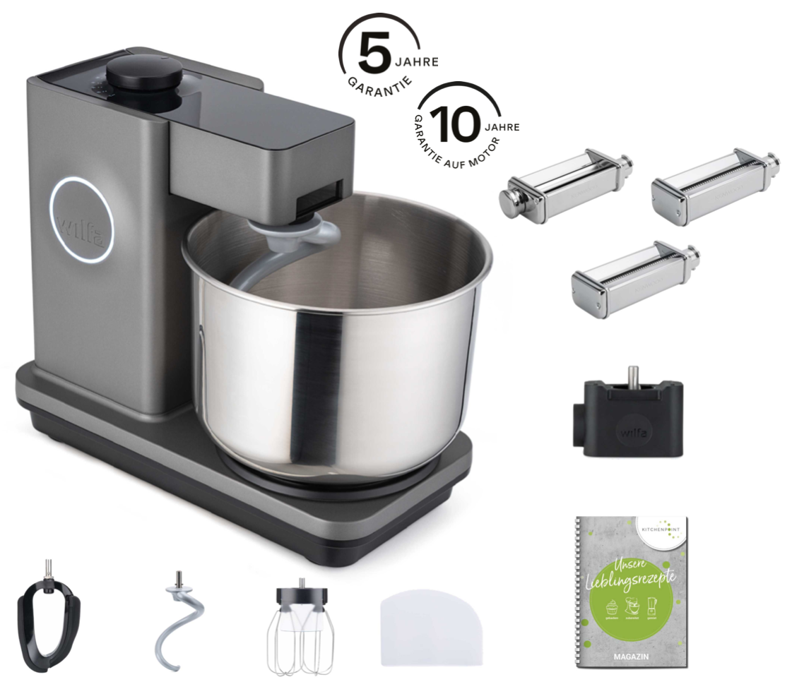 Wilfa Küchenmaschine Probaker grau - Pasta Set