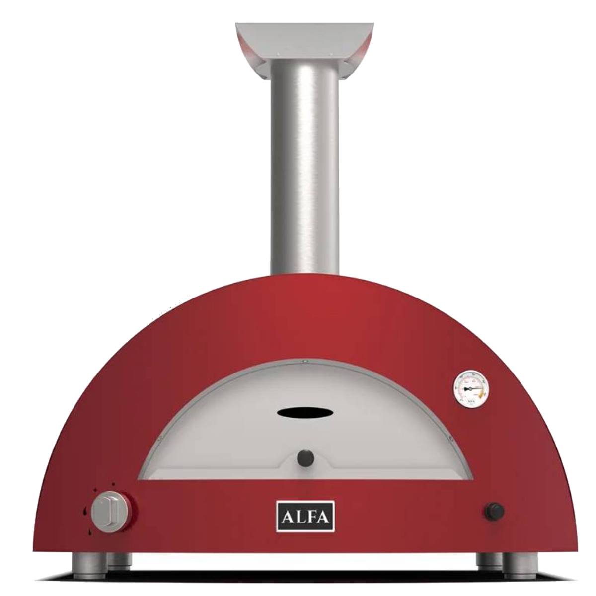 Alfa Moderno Gasofen 2 Pizze - antik rot