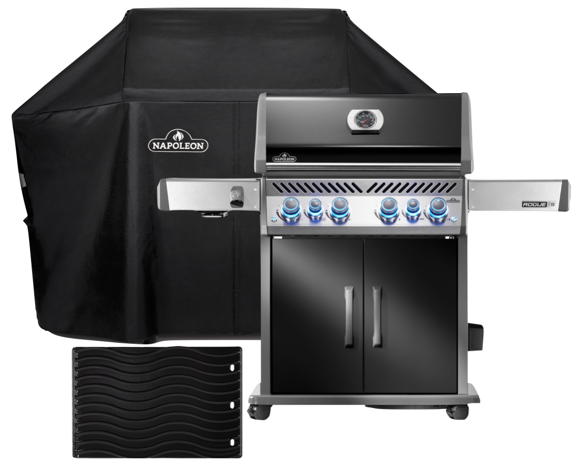 Napoleon Rogue PRO-S 525 mit Gussrosten inkl. Abdeckhaube und Gussplatte  - Modell 2025