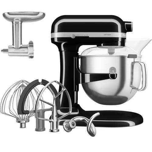 KitchenAid Küchenmaschine 6,6L ARTISAN - Onyx Schwarz - BBQ Set