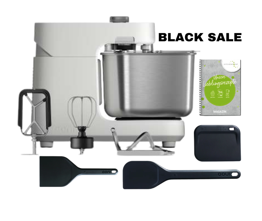 Ooni Halo Pro Spiralkneter Küchenmaschine Polar White - Black Week Set