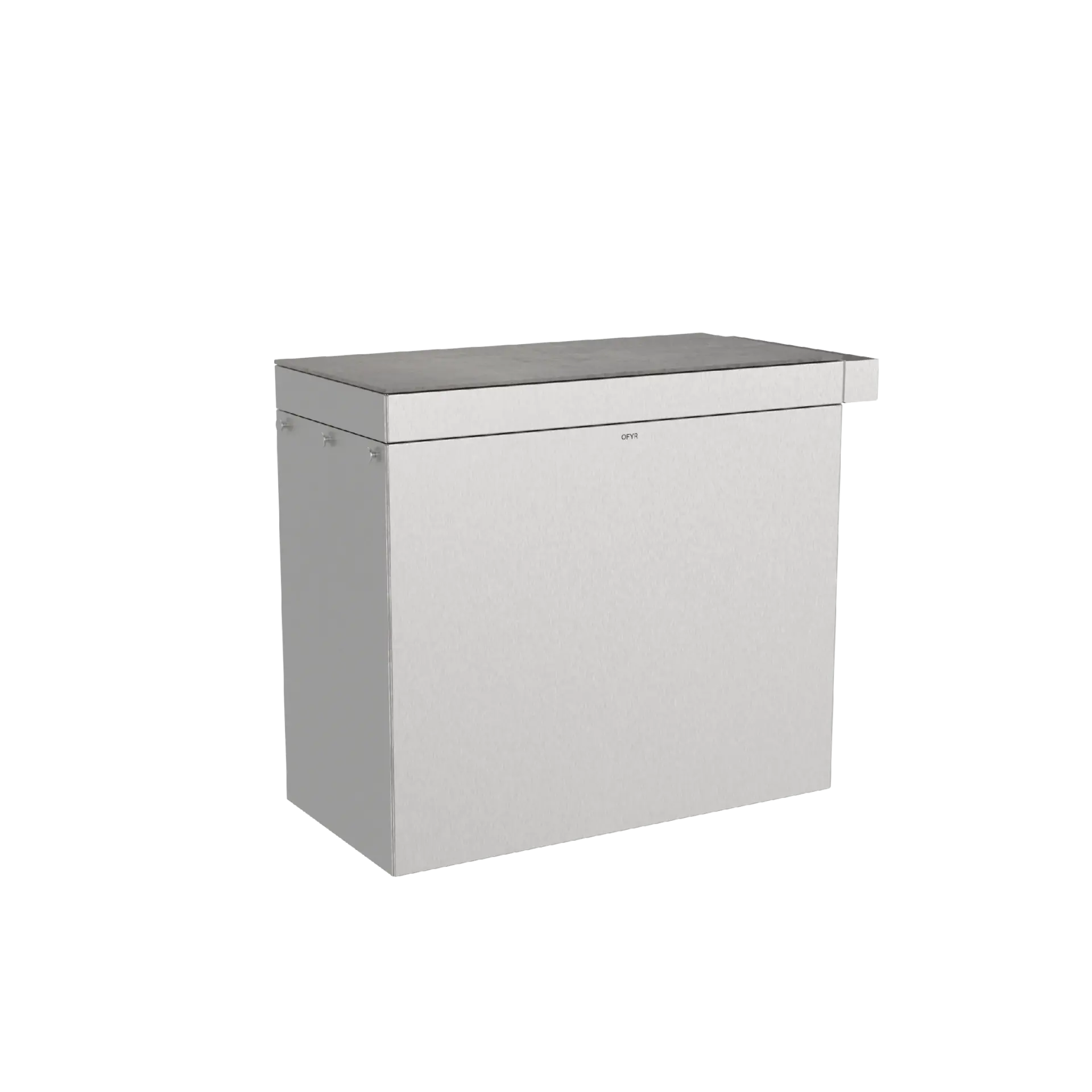 OFYR Signature Mise en Place 100 Brushed Steel Terra
