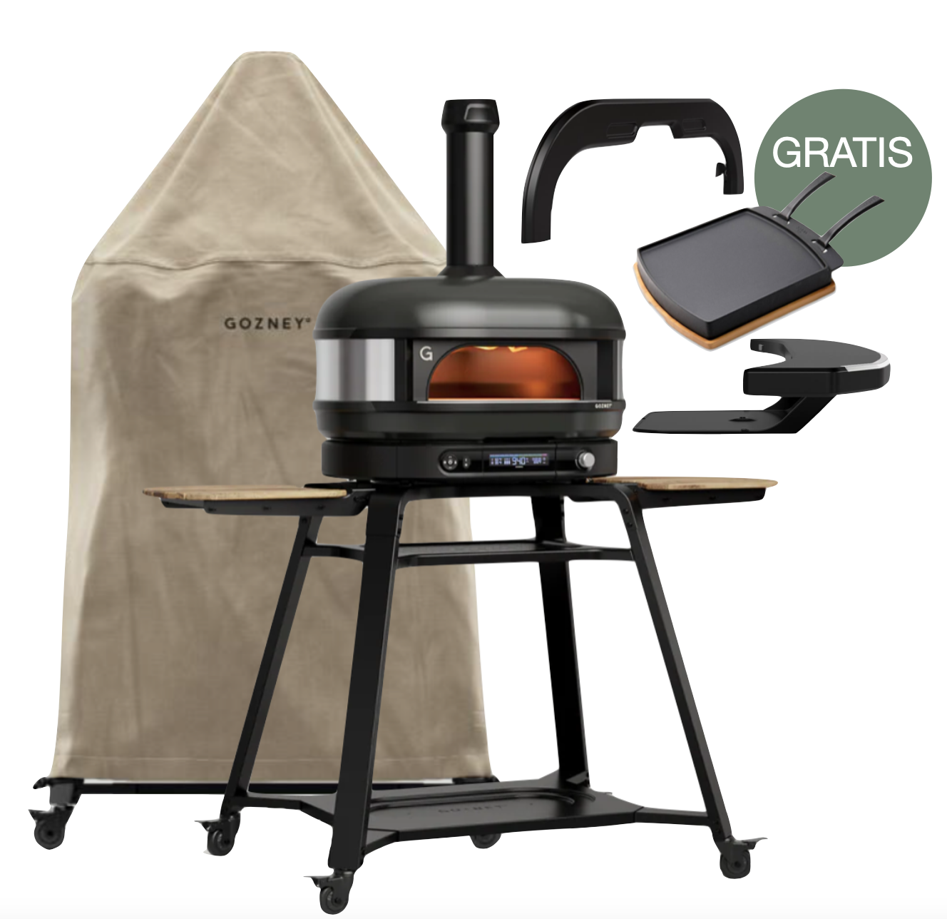 Gozney Dome Gen 2.0 Schwarz - Komplett Set inkl. Gestell