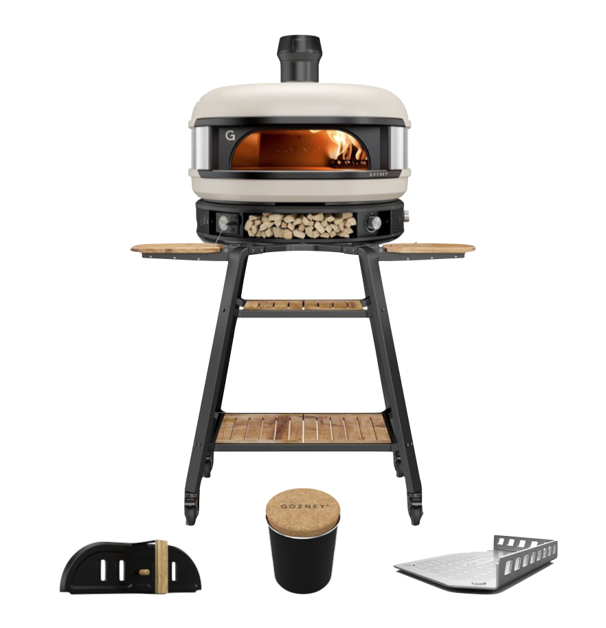 Gozney Dome Dual Fuel Creme Brotback Set mit Gestell