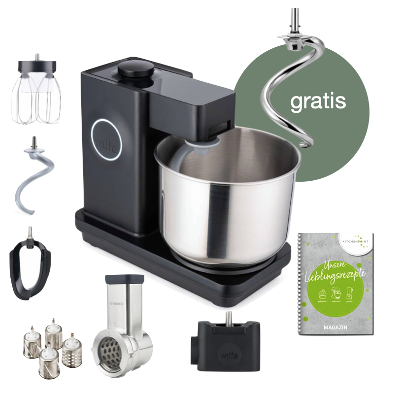 Wilfa Küchenmaschine Probaker schwarz - Gemüse Set