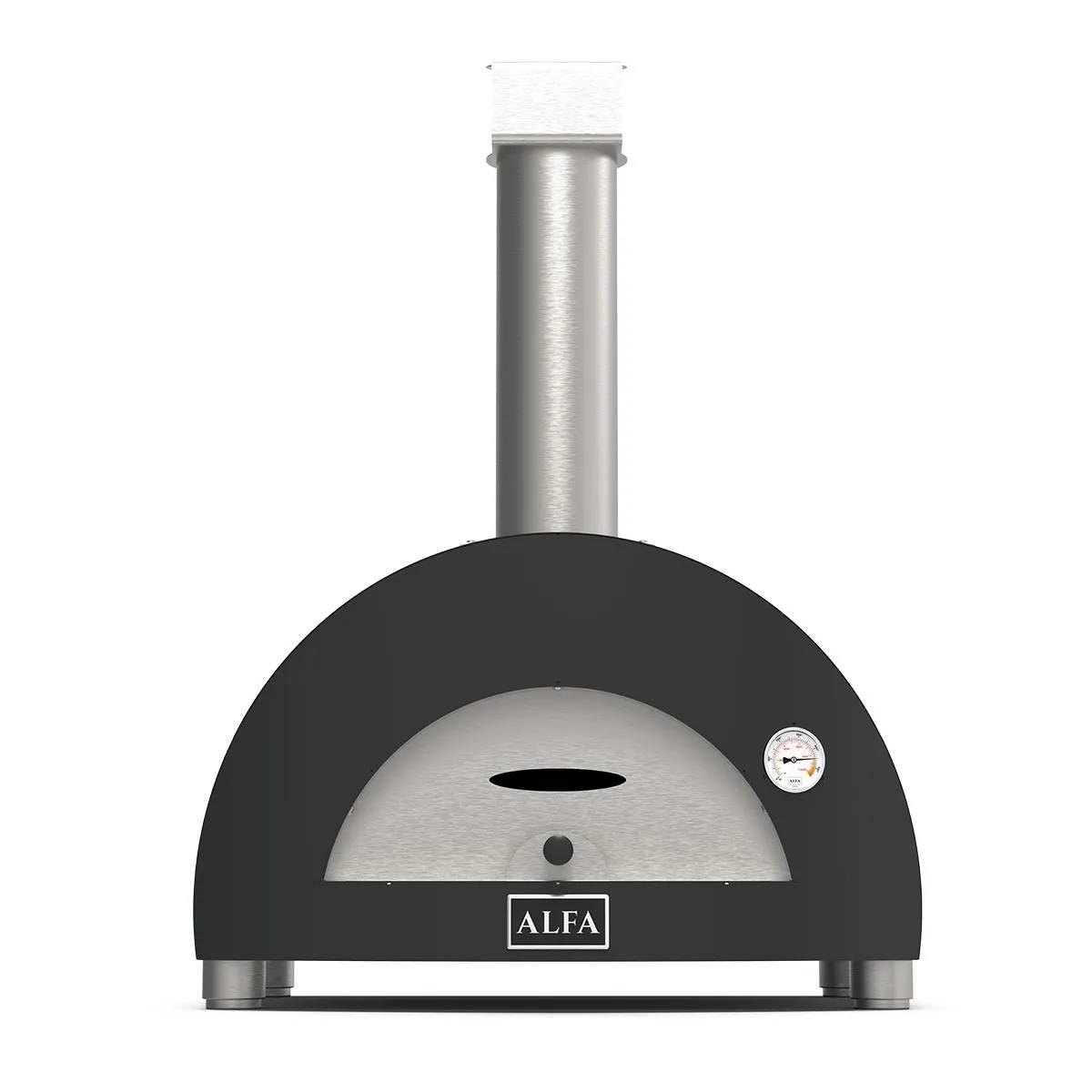 Alfa Moderno Gasofen 1 Pizza - schiefer grau