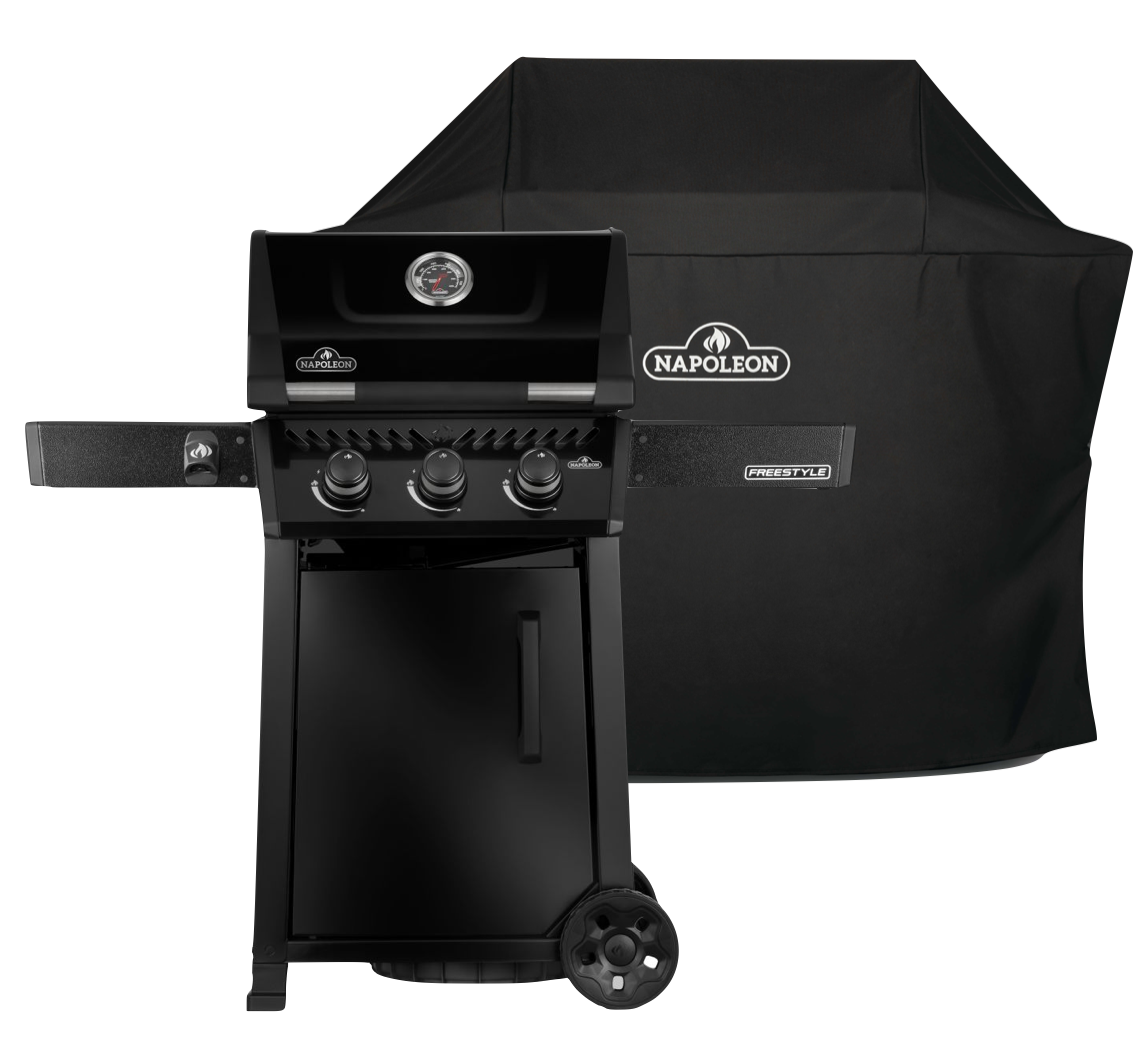 Napoleon Freestyle 365 schwarz inkl. Abdeckhaube - Modell 2026