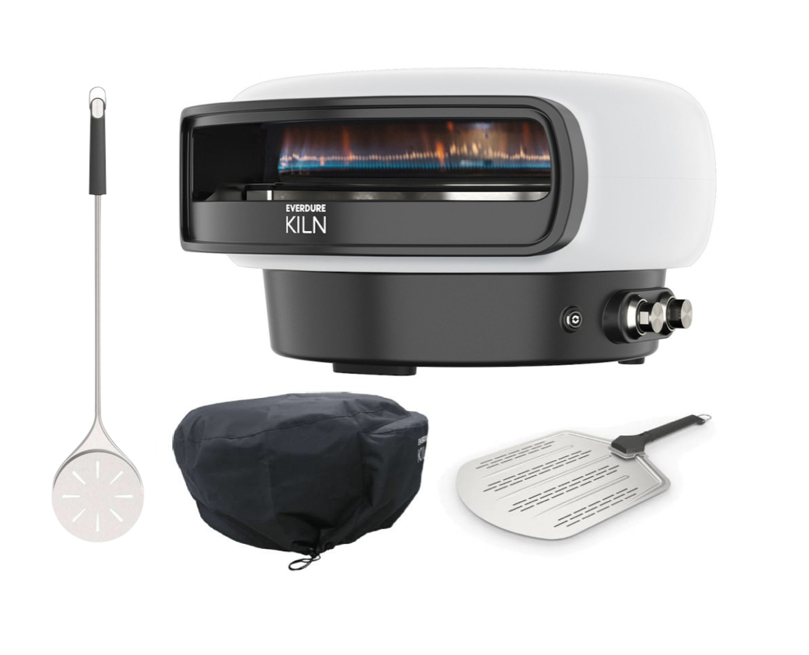 Everdure KILN Pizzaofen 2 Brenner rotierend stone - Black Week Set