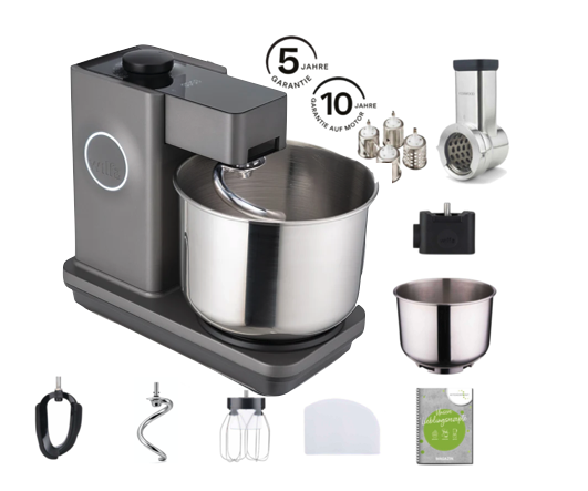 Wilfa Küchenmaschine Probaker V2 Grau - Gemüse Mega Set