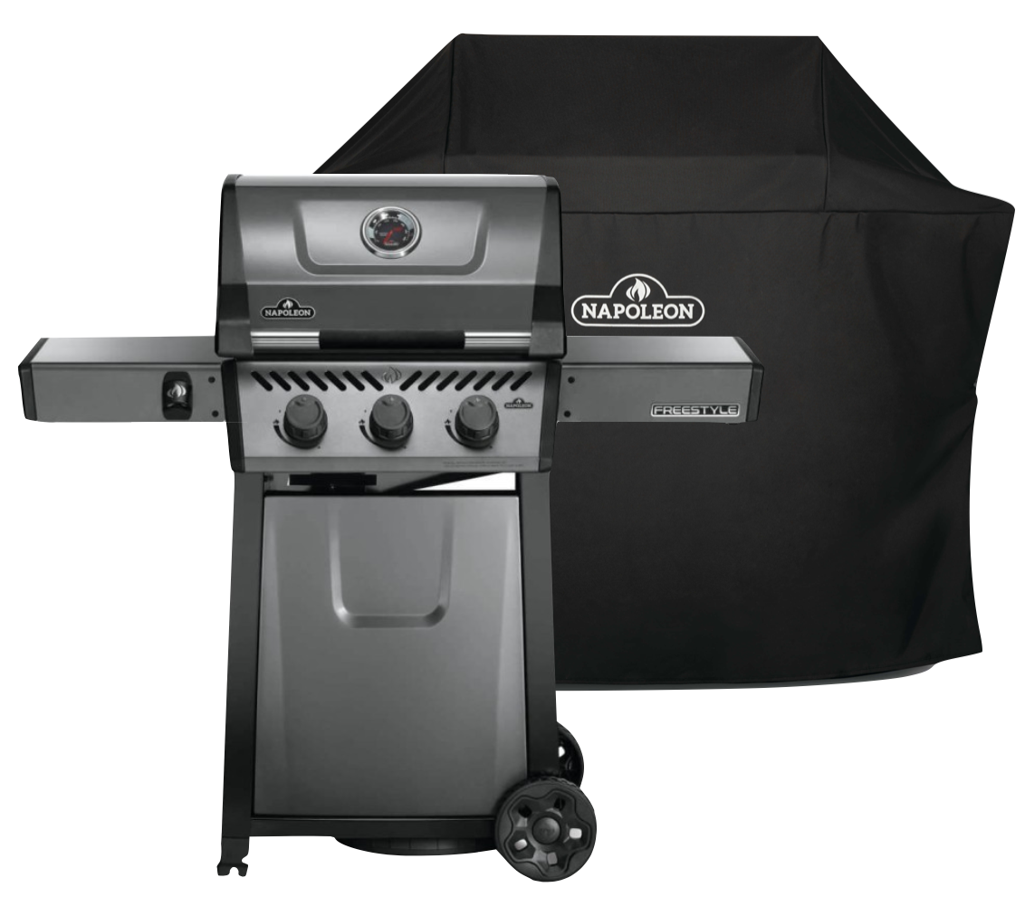 Napoleon Freestyle 365, 3 Hauptbrenner, Graphit - inkl. Abdeckhaube