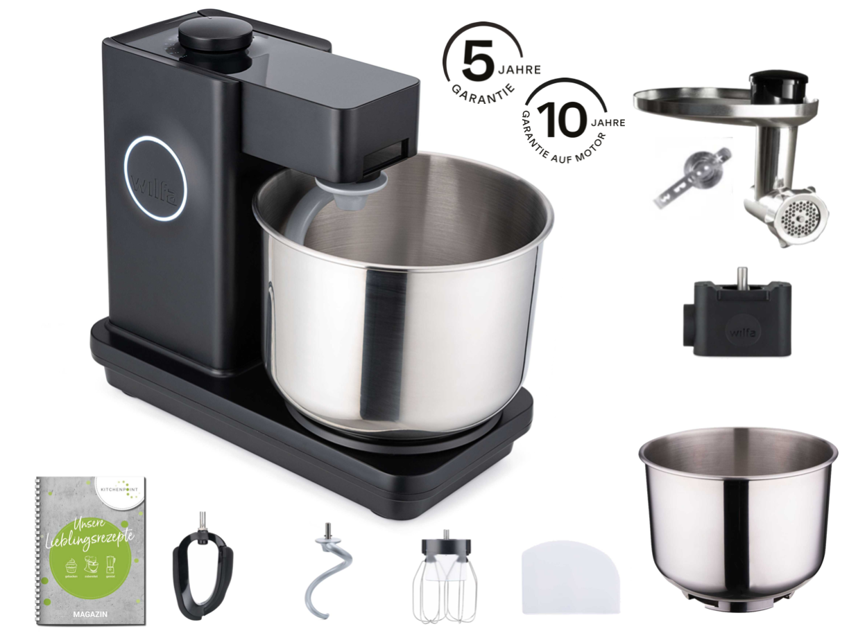 Wilfa Küchenmaschine Probaker schwarz - Back Mega Set