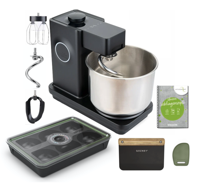 Wilfa Küchenmaschine Probaker V2 Schwarz - Pizza Set